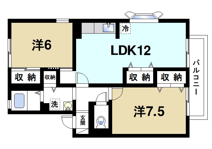 ラークハイムⅡの間取り|広いリビングで家族とゆったり過ごすことができます