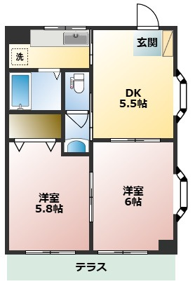 【間取り】 | ロイヤルコートＦＦ