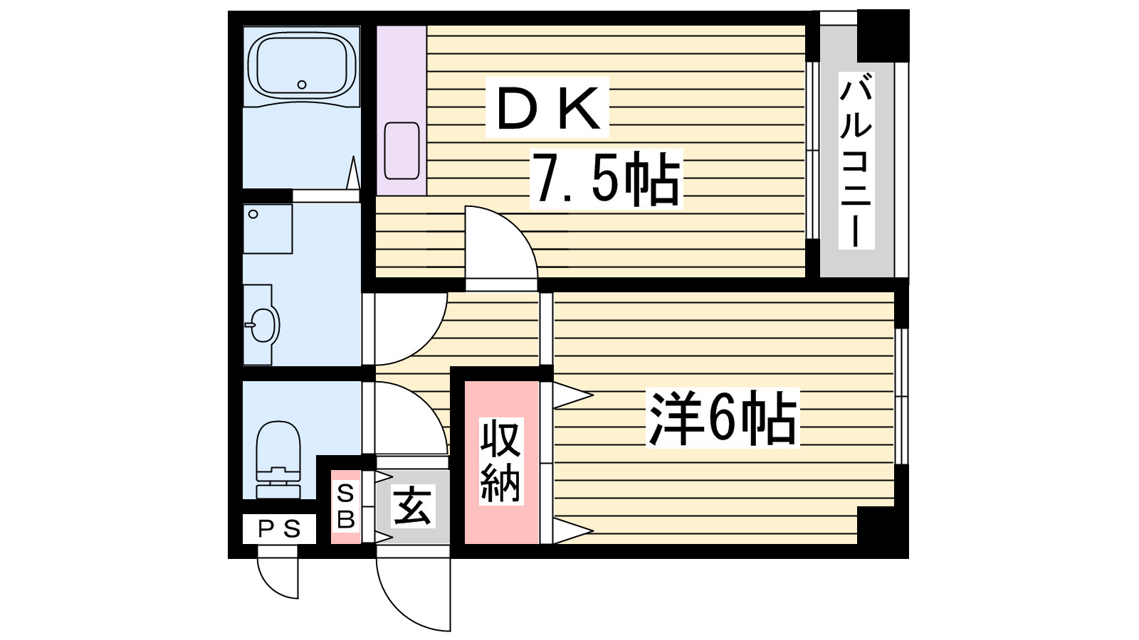 バーバリーコートの間取り