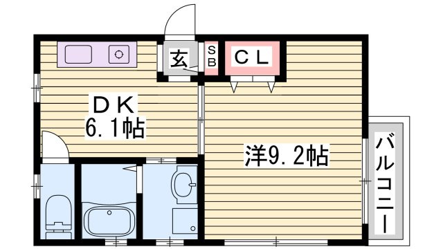 アビックス英賀保駅前の間取り