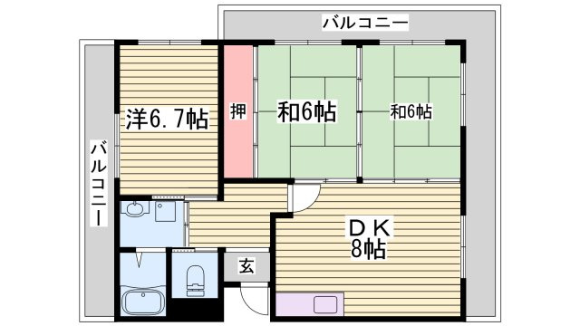 クリーンピア広畑夢前川の間取り