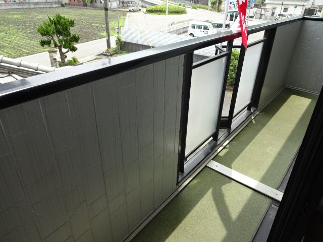 JAハイツ中西のバルコニー