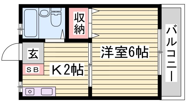 父夫山ハイツの間取り