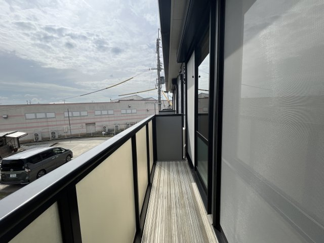 シャルマンコートＢ棟のバルコニー