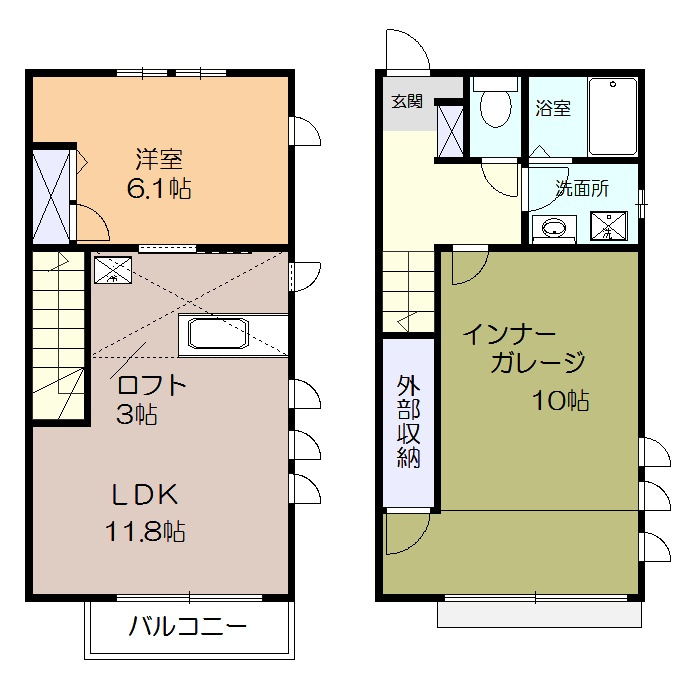 鵠沼ベースDUSKの間取り
