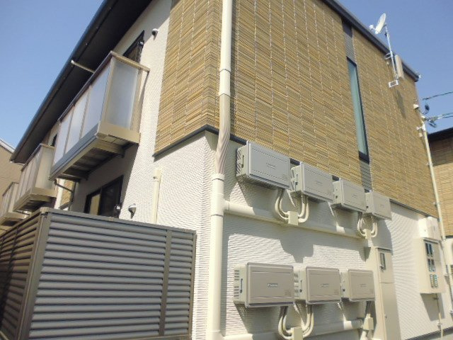 倉敷市白楽町のアパートの外観