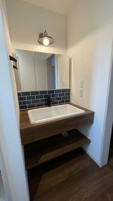 【洗面所】 | 深谷市蓮沼 3800万 中古 | 洗面化粧台 １F