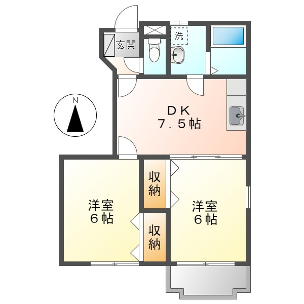 フィオーレ早島Ｂの間取り