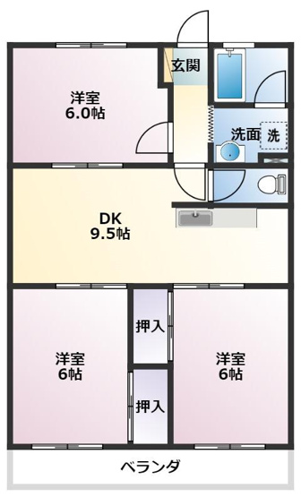 【間取り】 | パークサイドハイムⅡ