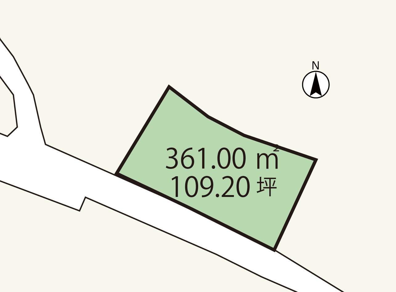 廿日市市物見東１丁目　土地の土地図