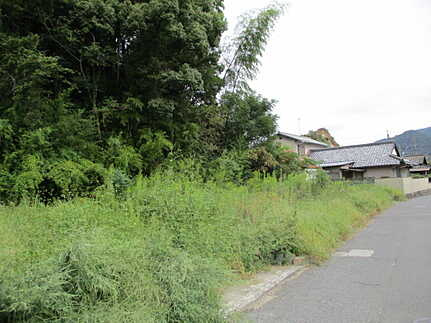 廿日市市物見東１丁目　土地の前面道路含む現地写真