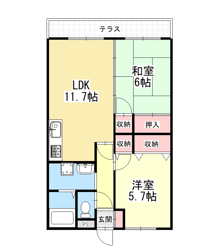 ハイランドコートⅡの間取り