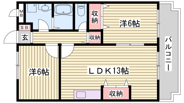 アネックスイーストの間取り