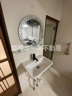 【洗面所】 | 中石切町4丁目貸家