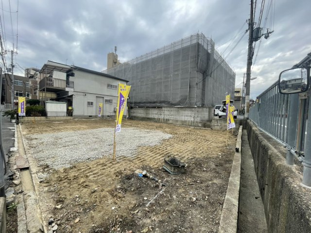 売土地　大東市浜町の前面道路含む現地写真|■戸建て分譲用地、収益用地としてもOK♪♪