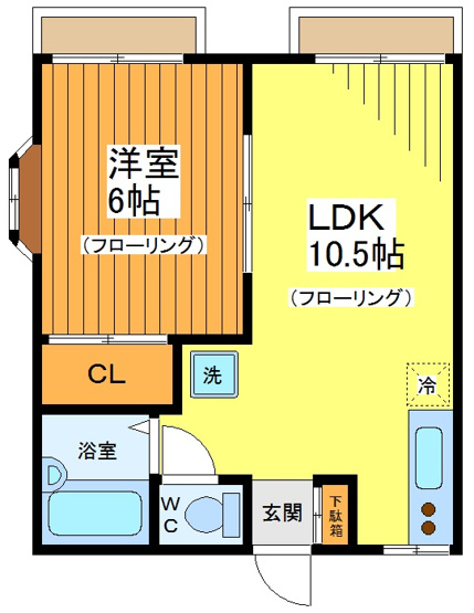 【間取り】 | メゾンドコルテB棟