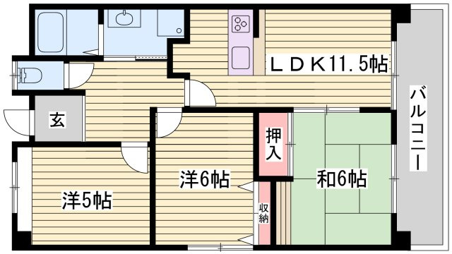 サニーリバーの間取り