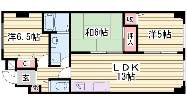 ブルーエスの間取り