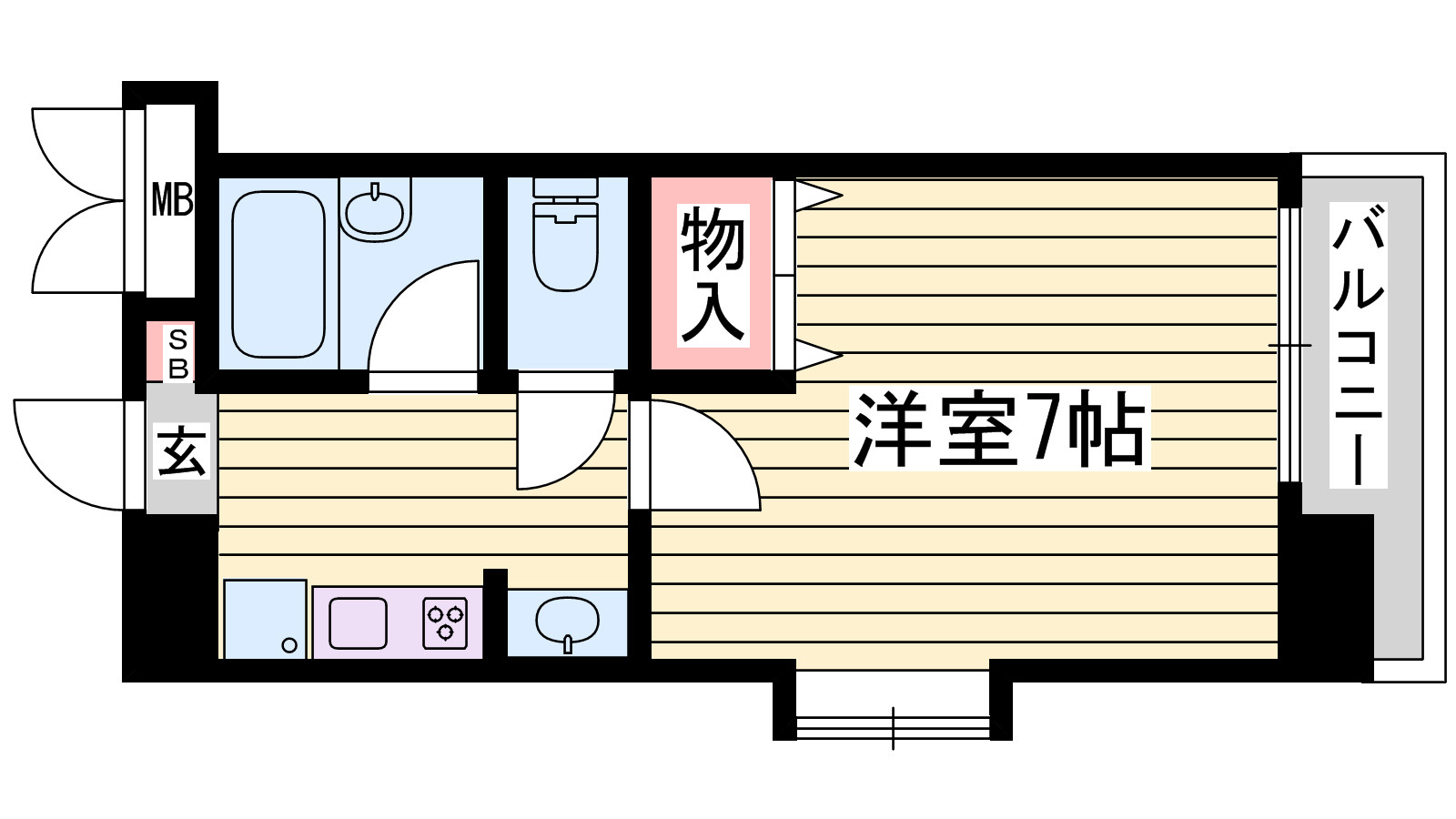 リバーパーク・北条の間取り