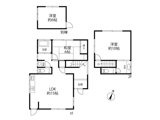 【間取り】 | 大室高原別荘地　戸建