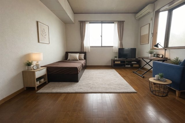 キャッスルKKの内装|バーチャルホームステージング画像