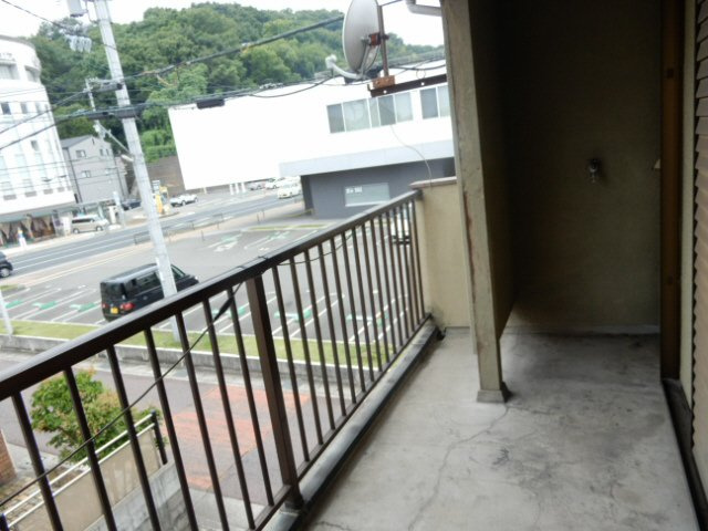 中林貸家のバルコニー