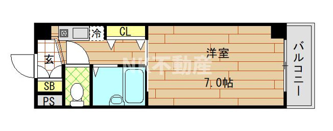 【間取り】 | リップル布施イースト（布施賃貸） | 間取りです