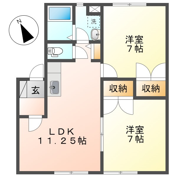 サンクレールの間取り
