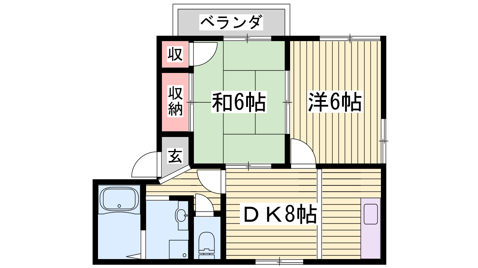 リヴァティー辻井の間取り