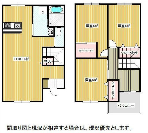 SCAL津福Ⅲの間取り