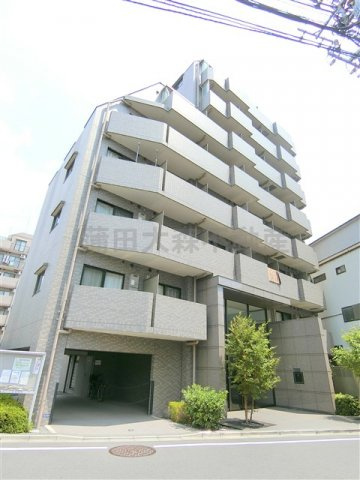 ルーブル京浜蒲田の外観|2012年9月築　RC鉄筋コンクリート造地上8階建て1K～2DK総戸数82戸の分譲賃貸マンション　東京都大田区南蒲田1丁目　京浜急行本線京急蒲田駅近徒歩2分　オートロック宅配BOXゴミ捨て場完備