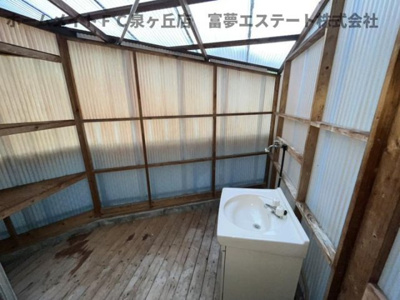 【バルコニー】 | 深井清水町貸家 | 1階テラス