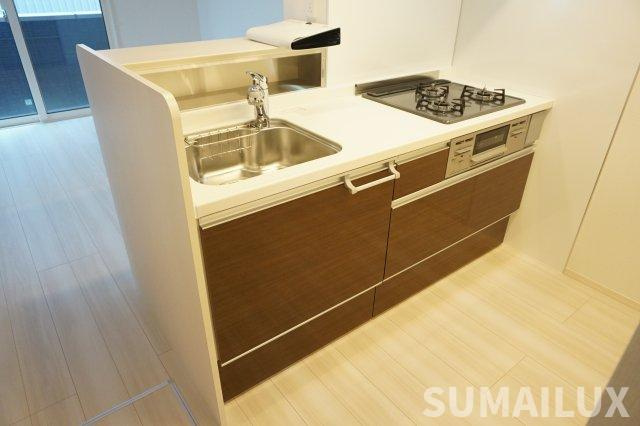 熊本市南区江越２丁目のアパートのキッチン