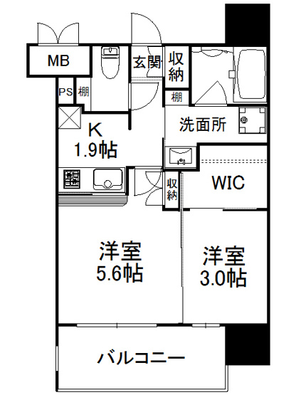 【間取り】 | エンクレスト天神AVANT