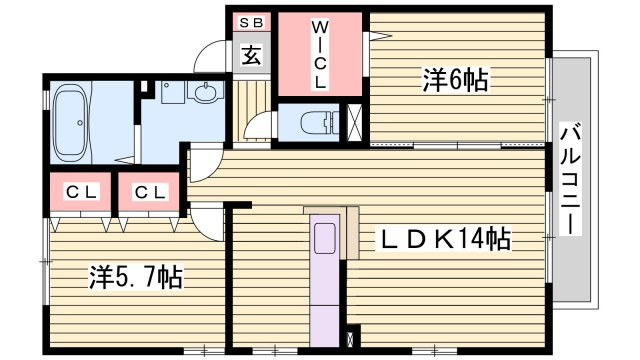 アーバンフォレストⅠ棟の間取り