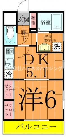 インシュランスビルⅩⅤ旭町の間取り