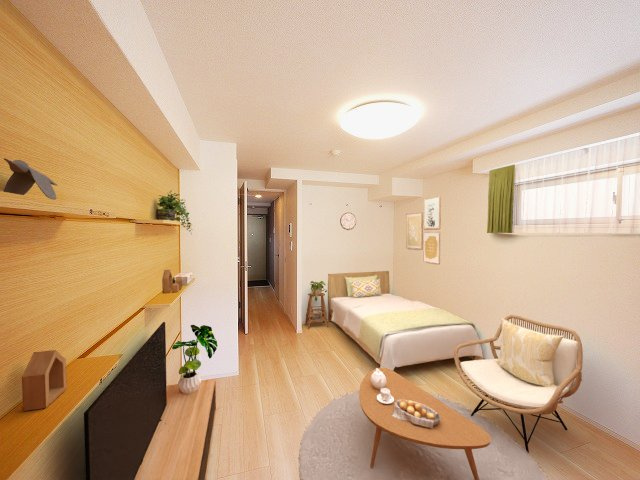 リグノ天理の居間・リビング|CGで家具等を配置したもので家具等は含まれません