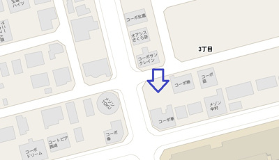 【地図】 | 金城パーキング（3丁目）№8