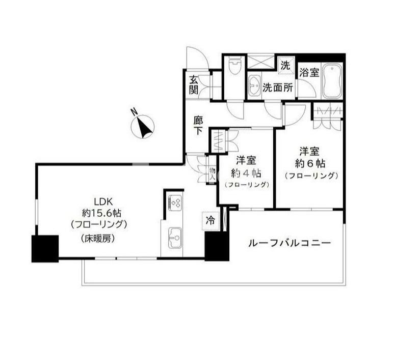 パークタワー池袋イーストプレイスの間取り