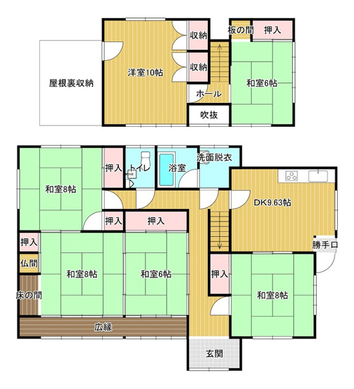 【間取り】 | 新価格になりました！　　　　　　田布施・大波野