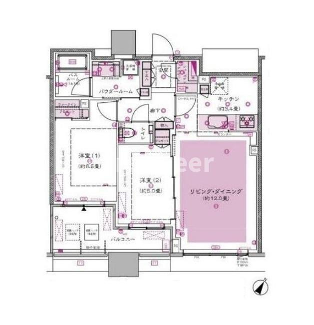 グランドミレーニアタワー＆スイートの間取り