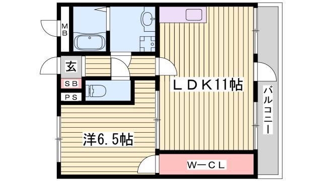 カルム白鷺の間取り