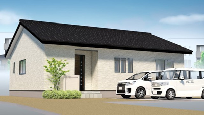 【外観パース】 | 宮部分譲地 | お好きな住宅メーカーにて施工可能です。