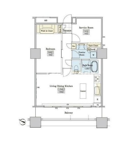 レジディアタワー上池袋【タワー棟】の間取り