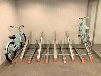 【その他】 | C.COLOR南新町 | 屋内駐輪場です！雨風から自転車を守ります！