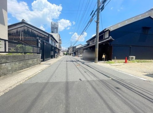 樫原下ノ町　3号地の前面道路含む現地写真