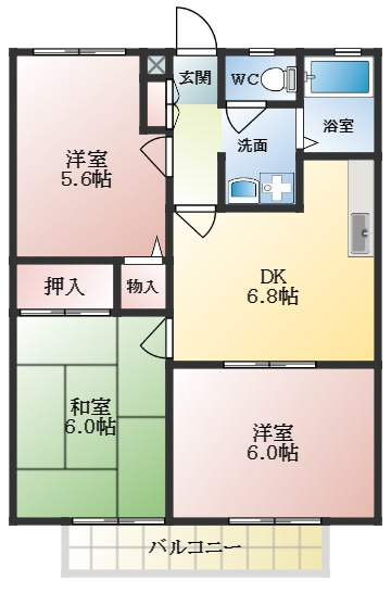【間取り】 | CREST HABIKINO