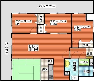 【間取り】 | シティライフ空港南Ⅱ