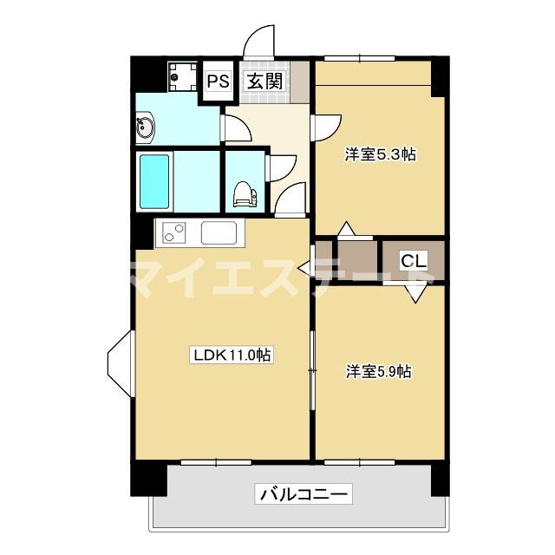 【間取り】 | アメニティ桜マンション