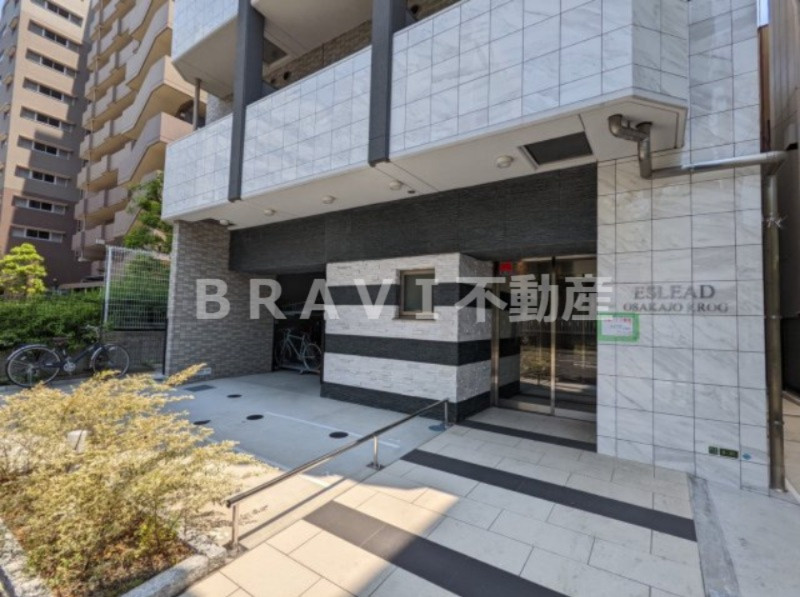 エスリード大阪城クローグ BRAVI不動産の外観パース|【エスリード大阪城クローグ】緑がありきれいな外観